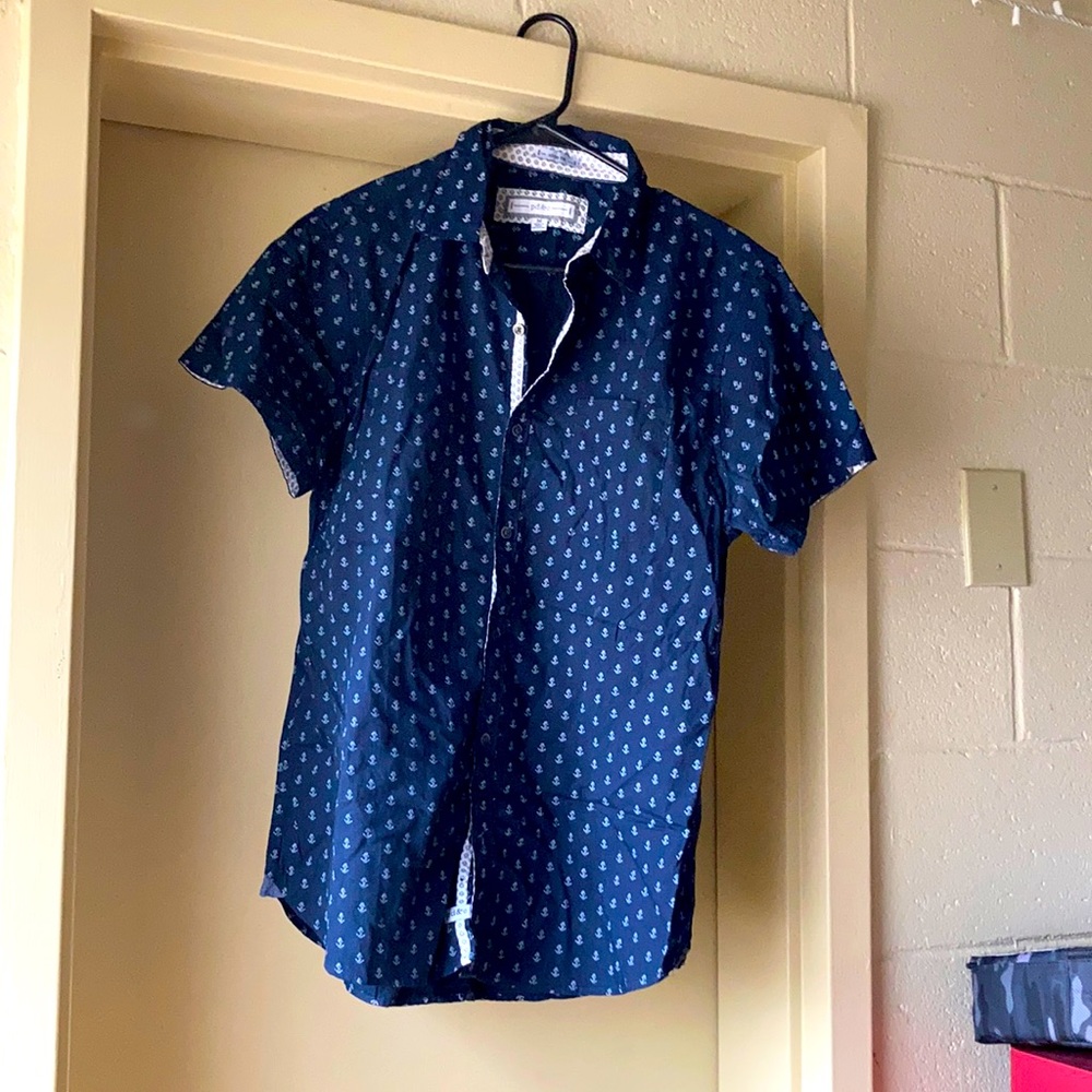 This is a PD & C button up